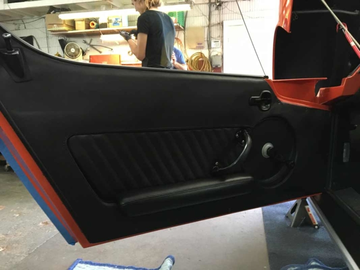 Lamborghini Miura vintage car interior restoration