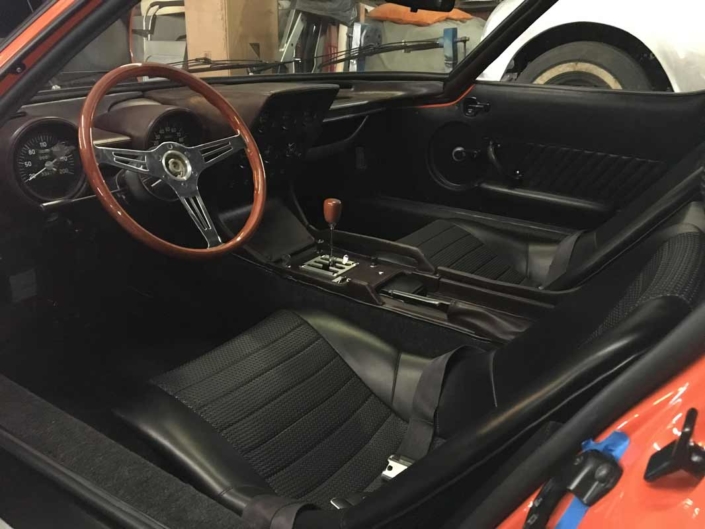 Lamborghini Miura vintage car interior restoration