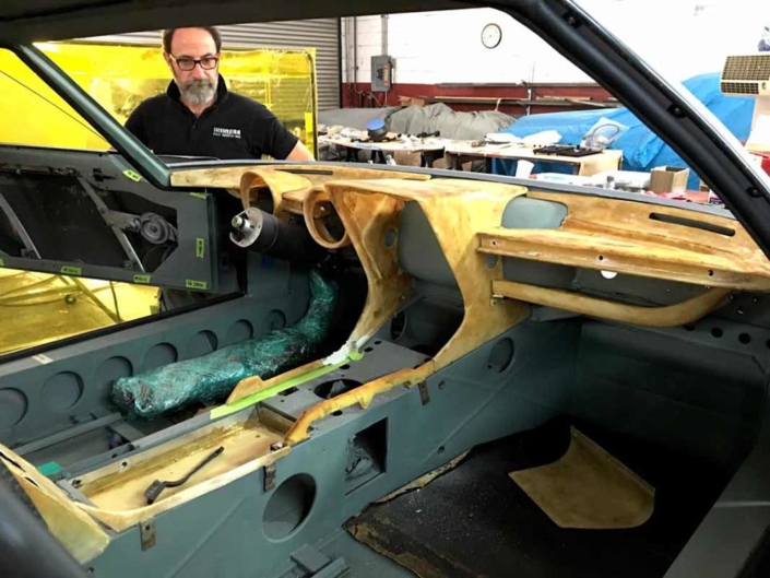 Lamborghini Miura vintage car interior restoration