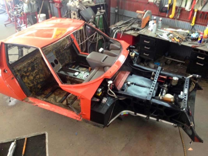 Lamborghini Miura vintage car interior restoration