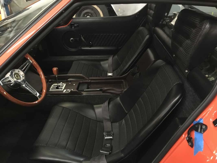 Lamborghini Miura vintage car interior restoration