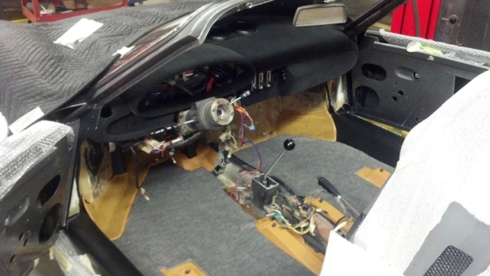 Ferrari 246 gts vintage car interior restoration